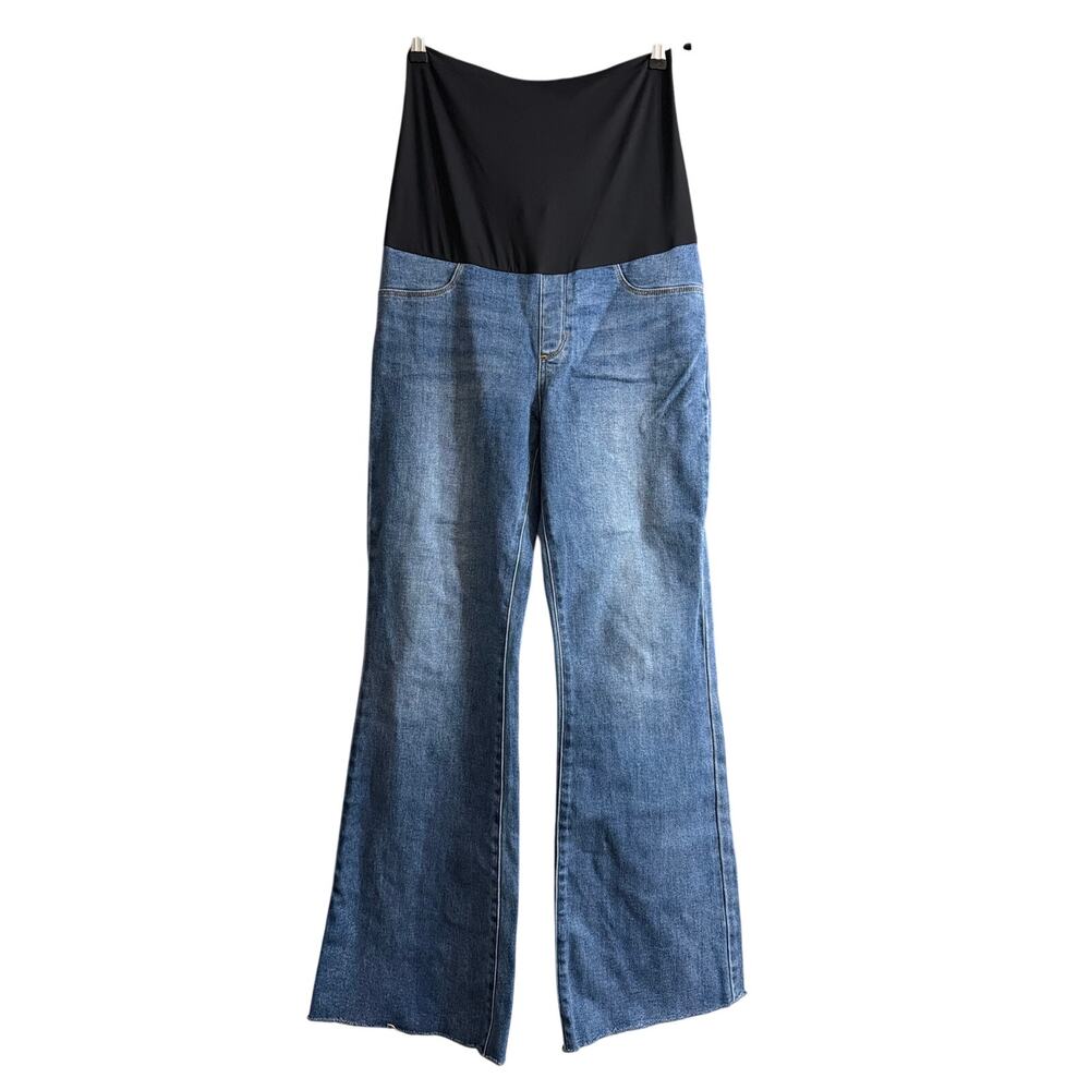 Just USA Maternity Boot Cut Jeans with Black Waist Panel